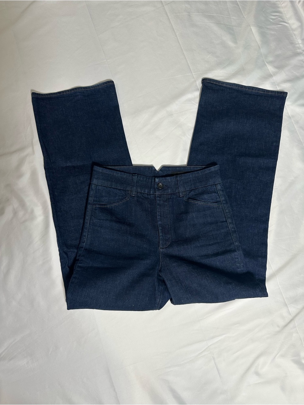PAIGE Indigo Straight/Wide Leg Jeans
